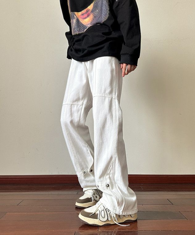 Japanese Brand High Street Men's Button-Down Flare Work Jeans Y2K Size US 32 / EU 48 - 4 Thumbnail