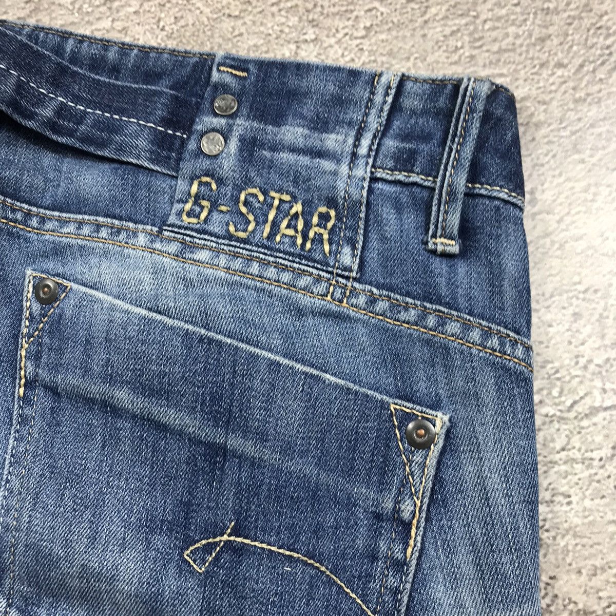 G-Star Vintage G-Star Japan 90s Distressed Low Rise Flared Jeans Size US 32 / EU 48 - 7 Thumbnail