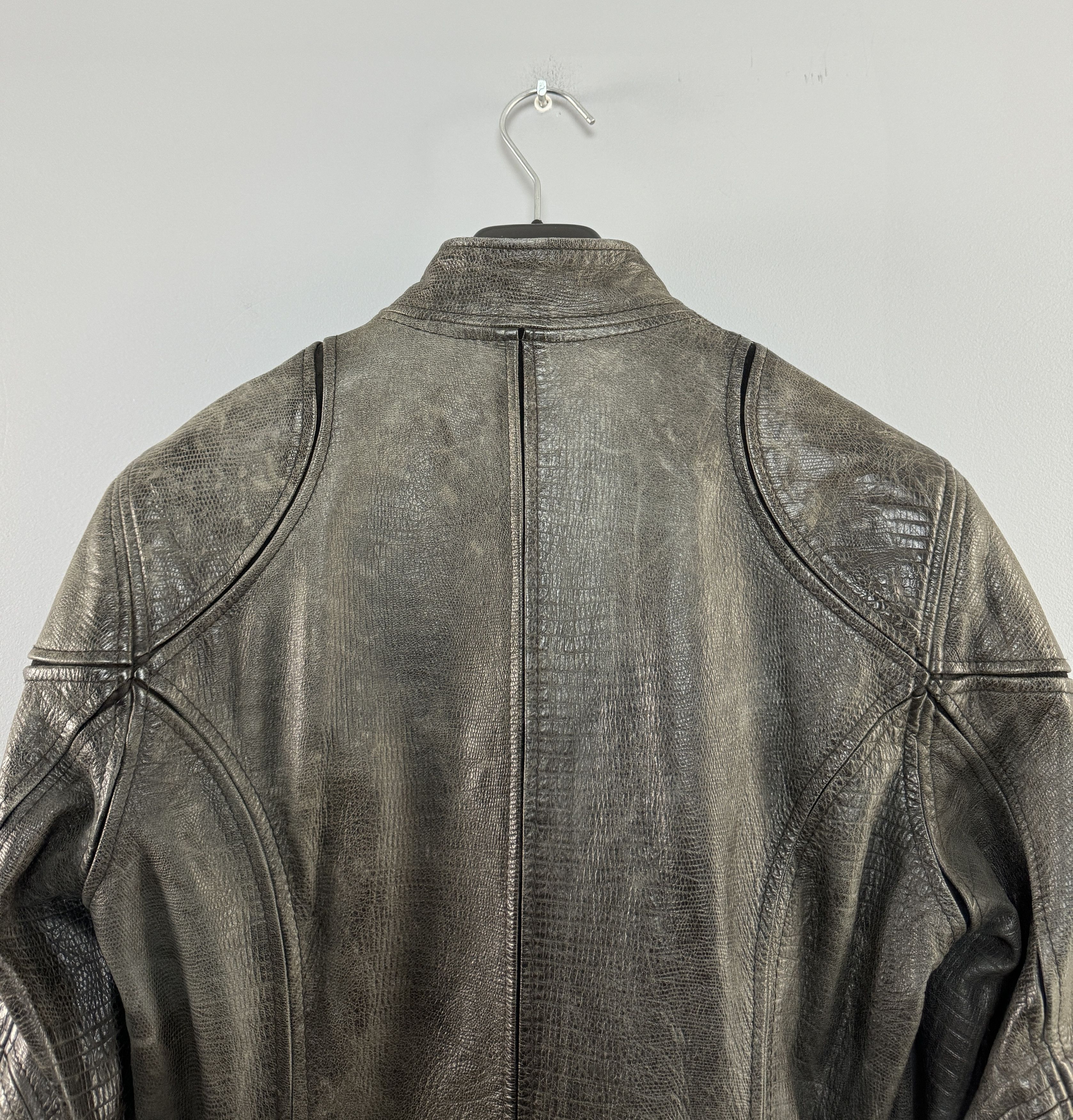 Belstaff Belstaff Leather Jacket Multipocket Gray Motorcycle Size 42 Size M / US 6-8 / IT 42-44 - 14 Thumbnail