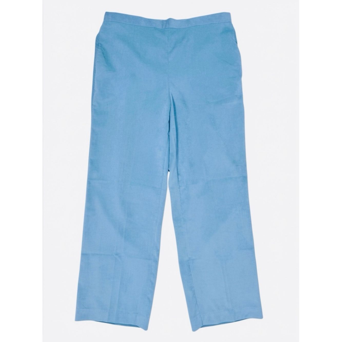 Other New Alfred Dunner Sleek Corduroy Pull-on Baby Blue Pants Si Size 34" / US 12 / IT 48 - 3 Thumbnail