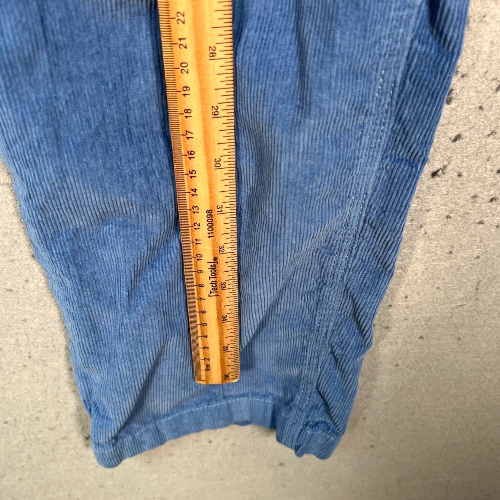 Bdg BDG Mens Medium Blue Corduroy Carpenter Jogger Pants Elastic Waist-Flat Front Roomy Casual Mens Pants Size US 31 - 6 Thumbnail