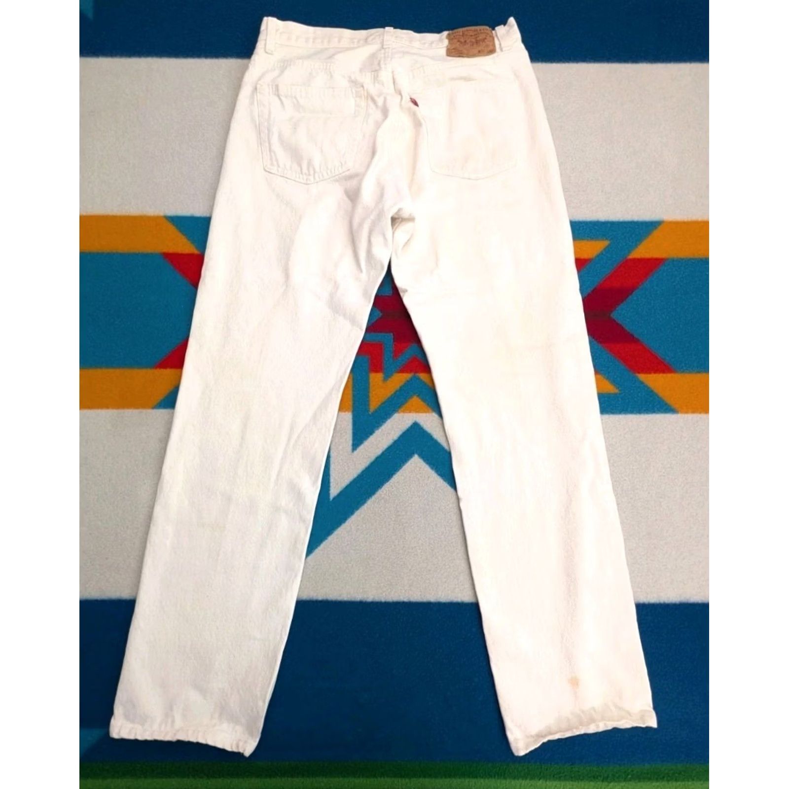 Levi's VINTAGE Levi's 501 XX Jeans White Denim Button Fly 32x31 USA 80s 90s Mens Size US 32 / EU 48 - 2 Thumbnail