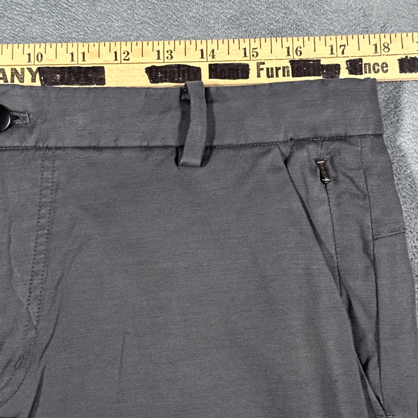 Lululemon LULULEMON Commission Chino Pants Mens 36 Charcoal Gray Stretch Zip Pocket Casual Size US 36 / EU 52 - 7 Thumbnail