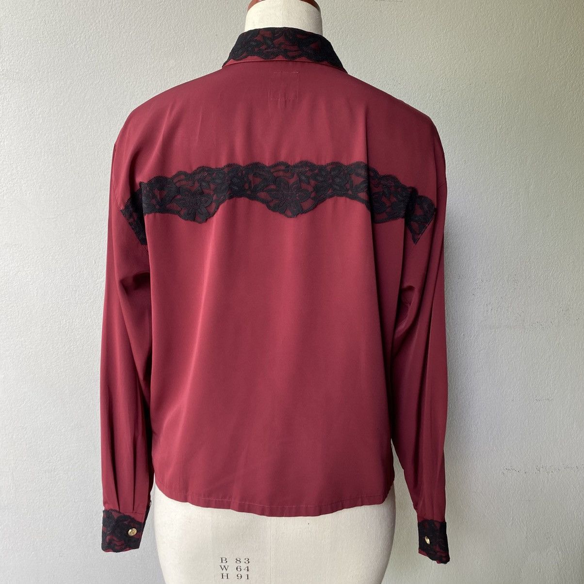 Moschino MOSSCHINO Red Lace Trimmed Shirt Size M / US 6-8 / IT 42-44 - 18 Thumbnail