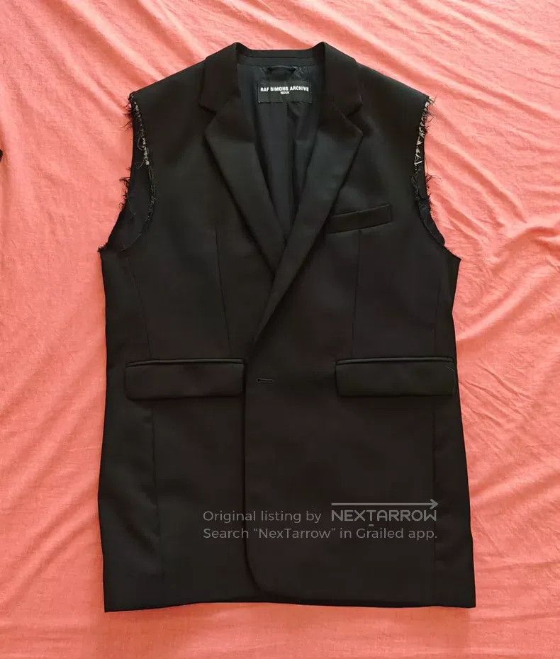 Raf Simons Sleeve wear design single suit jacket