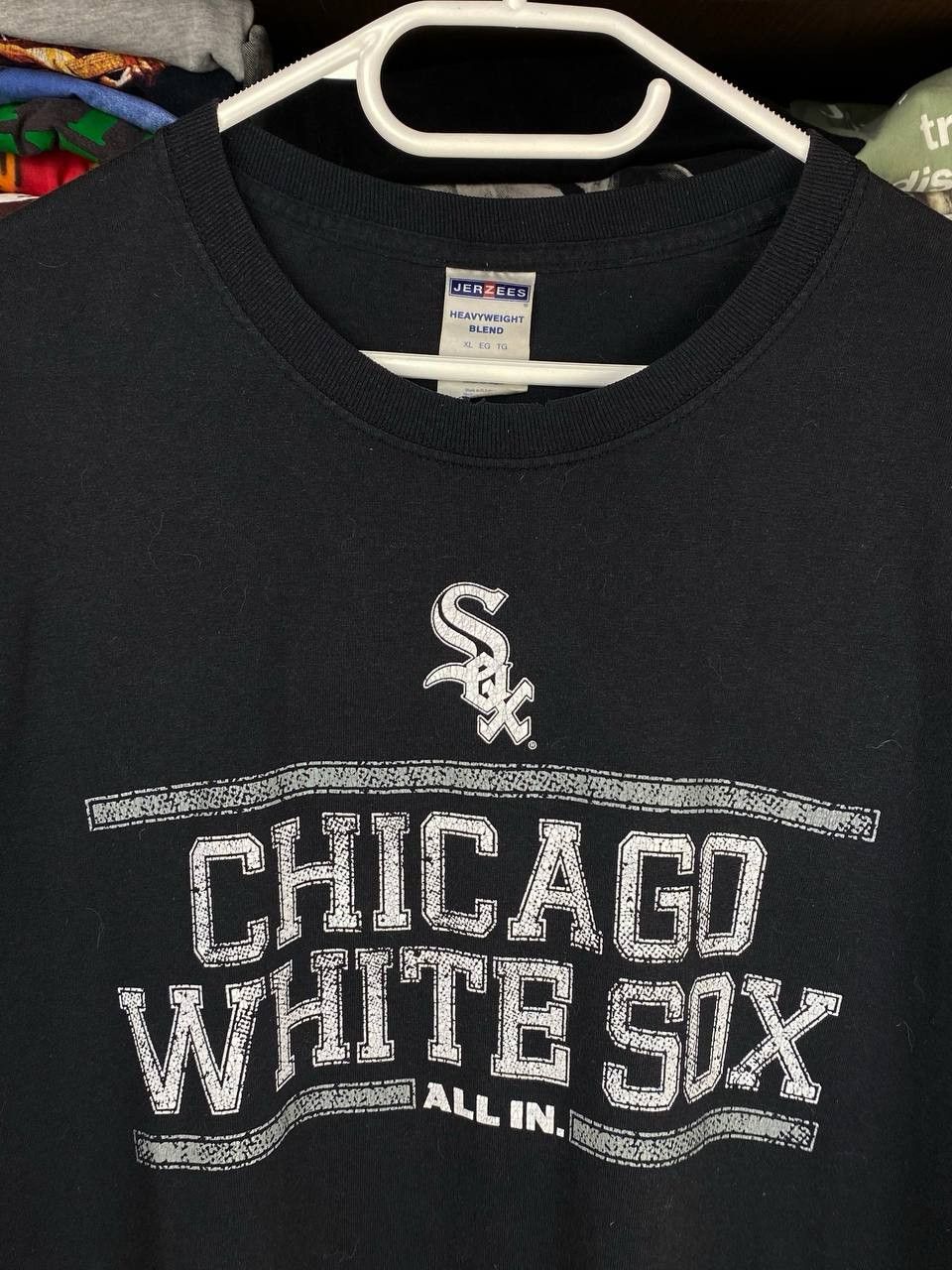 Jerzees Vintage Chicago White Sox 90s "All In" Graphic Tee Size US XL / EU 56 / 4 - 4 Thumbnail