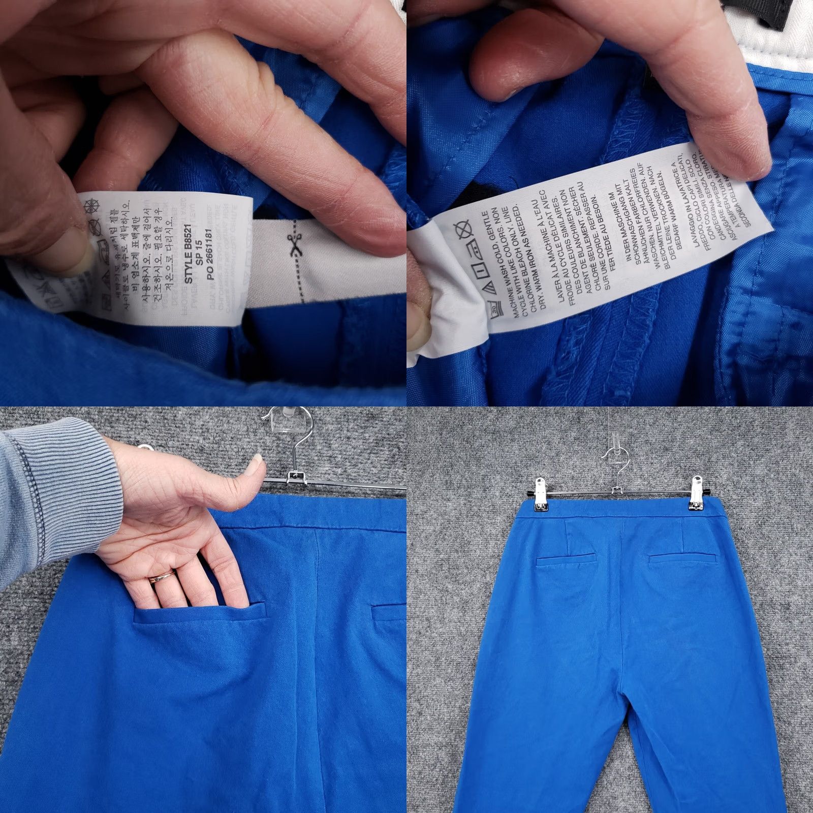 J.Crew J Crew Pants Womens Blue 2 Bi Stretch Cotton Ankle Mid Rise Straight Leg Size 26" / US 2 / IT 38 - 9 Thumbnail