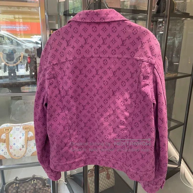 Louis Vuitton Louis Vuitton Purple full-print denim jacket Size US M / EU 48-50 / 2 - 3 Thumbnail