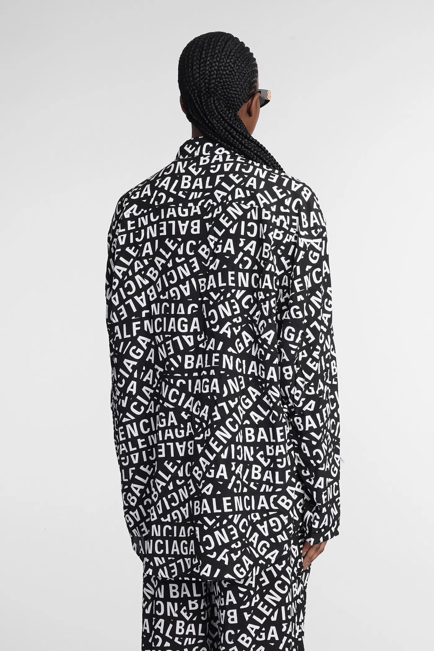 Balenciaga oc11z1125 Logo Strips Minimal Shirt Medium Fit Size L / US 10 / IT 46 - 3 Thumbnail