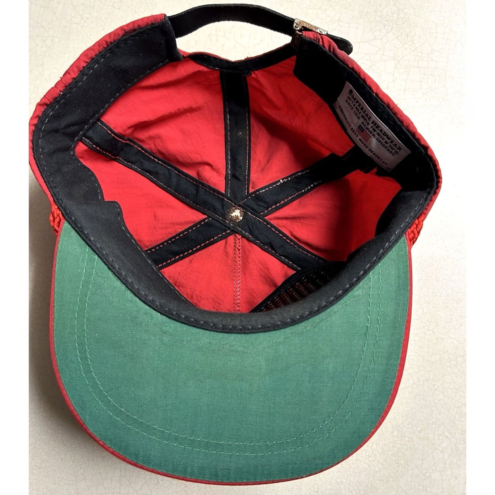 Imperial VINTAGE Imperial Hecla Mining Grouse Creek Mine Custer County Idaho Hat Baseball Cap One Size Red 80s Mens Size ONE SIZE - 6 Thumbnail