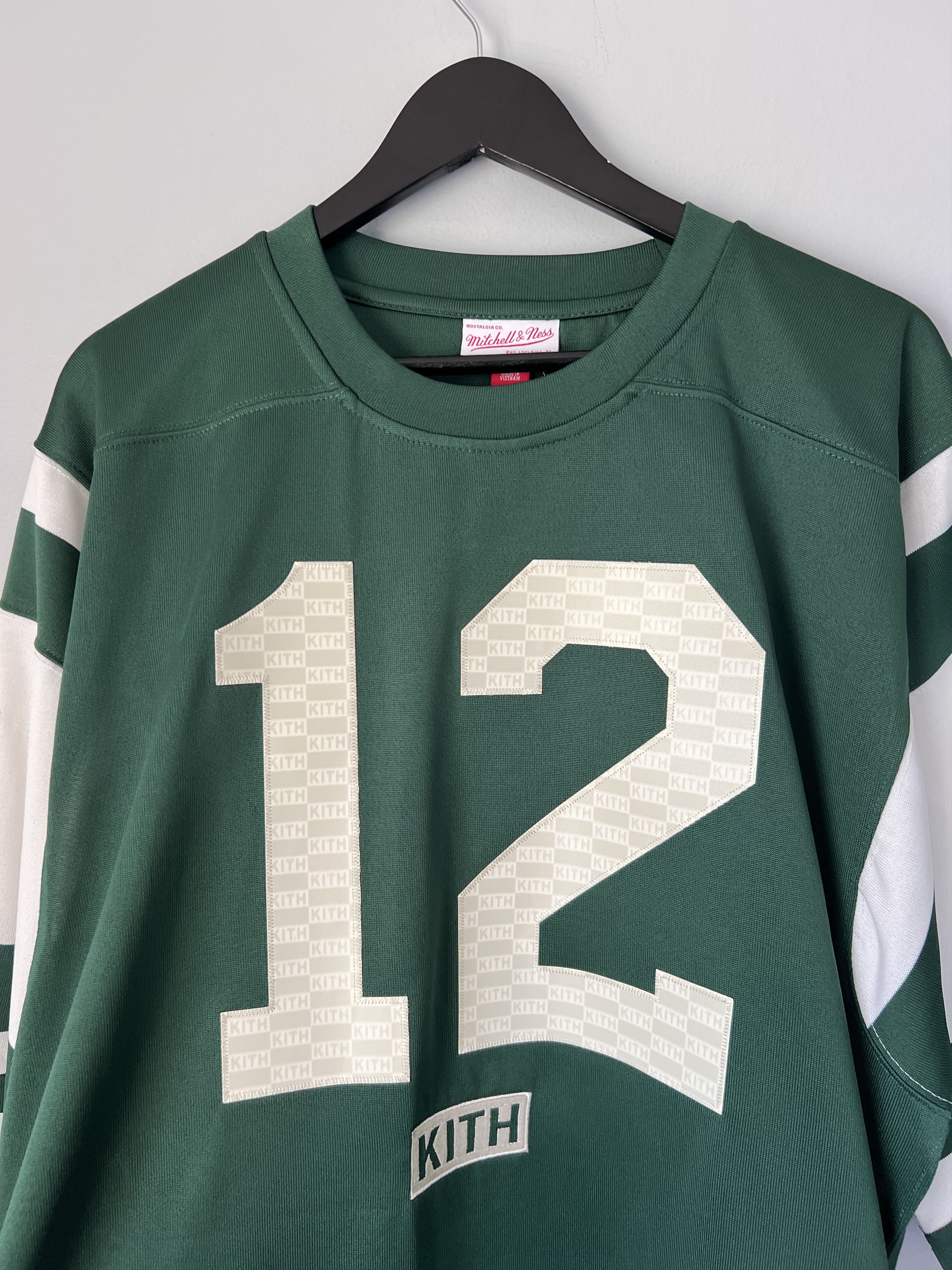 Kith × Mitchell & Ness Kith Mitchell & Ness NFL Joe Namath New York Jets Jersey Size US XL / EU 56 / 4 - 2 Thumbnail