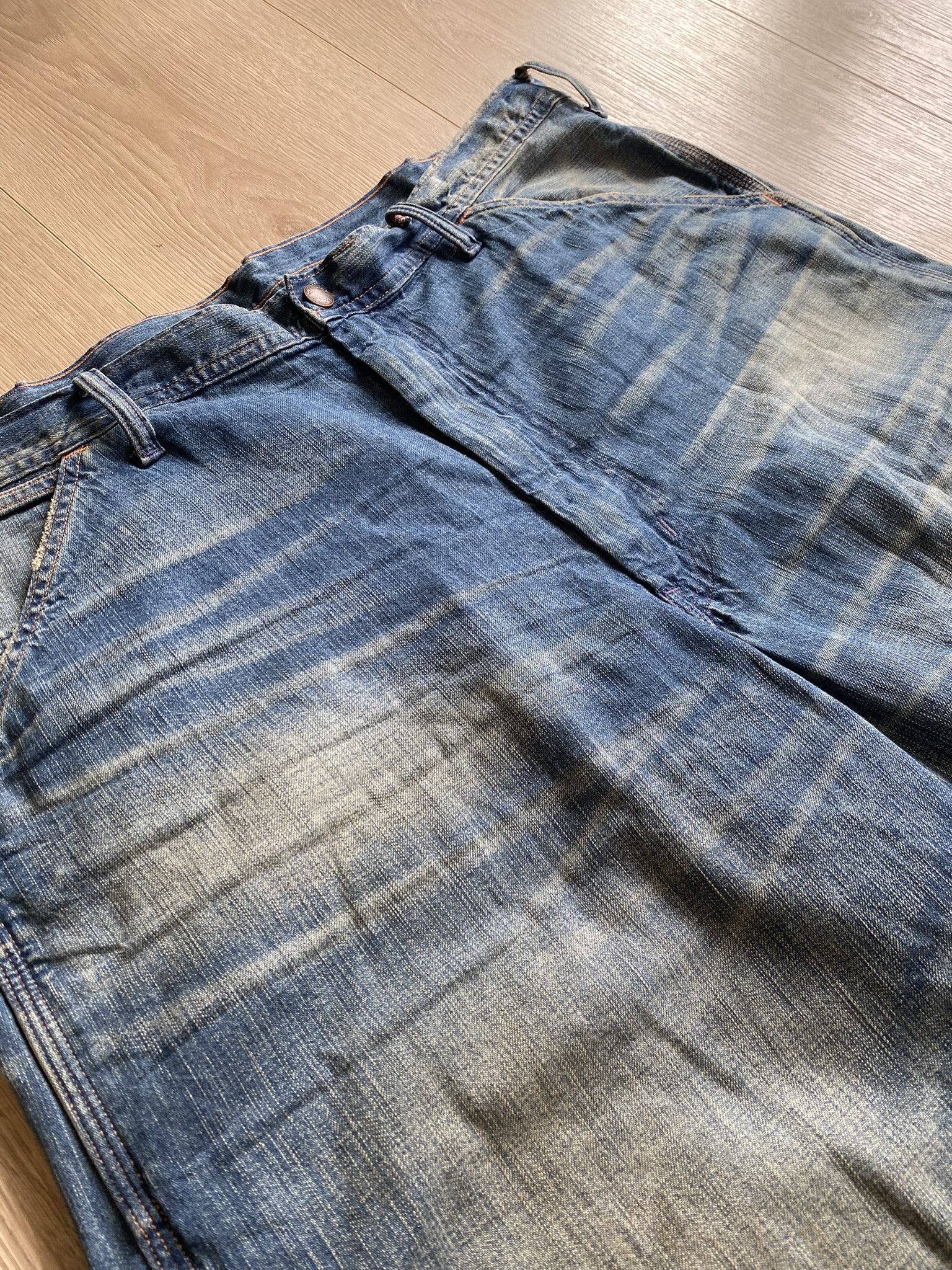 RRL Ralph Lauren Polo Ralph Lauren Relaxed Fit Distressed Carpenter Jean Size US 38 / EU 54 - 7 Thumbnail