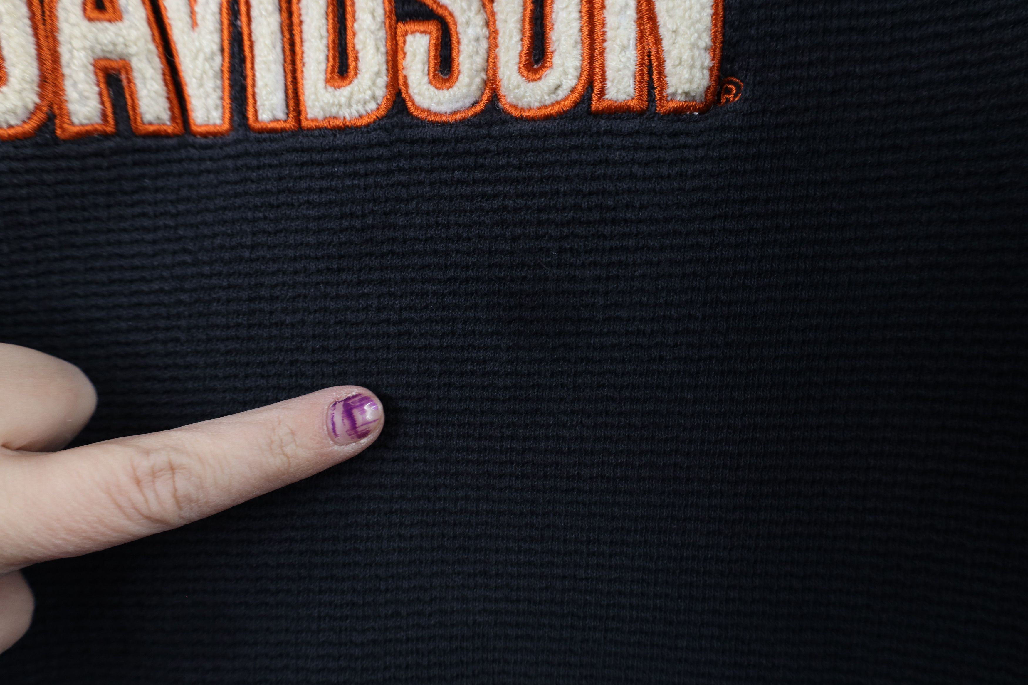 Harley Davidson × Vintage Vintage 90s Harley Davidson Waffle Knit Long Sleeve T-Shirt Size US XL / EU 56 / 4 - 8 Thumbnail