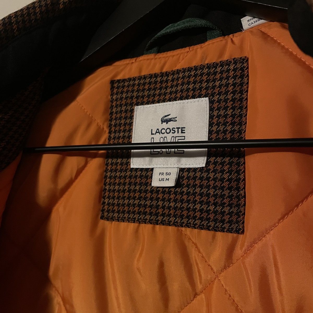 Lacoste Lacoste LIVE Houndstooth Wool Jacket Size US M / EU 48-50 / 2 - 2 Thumbnail