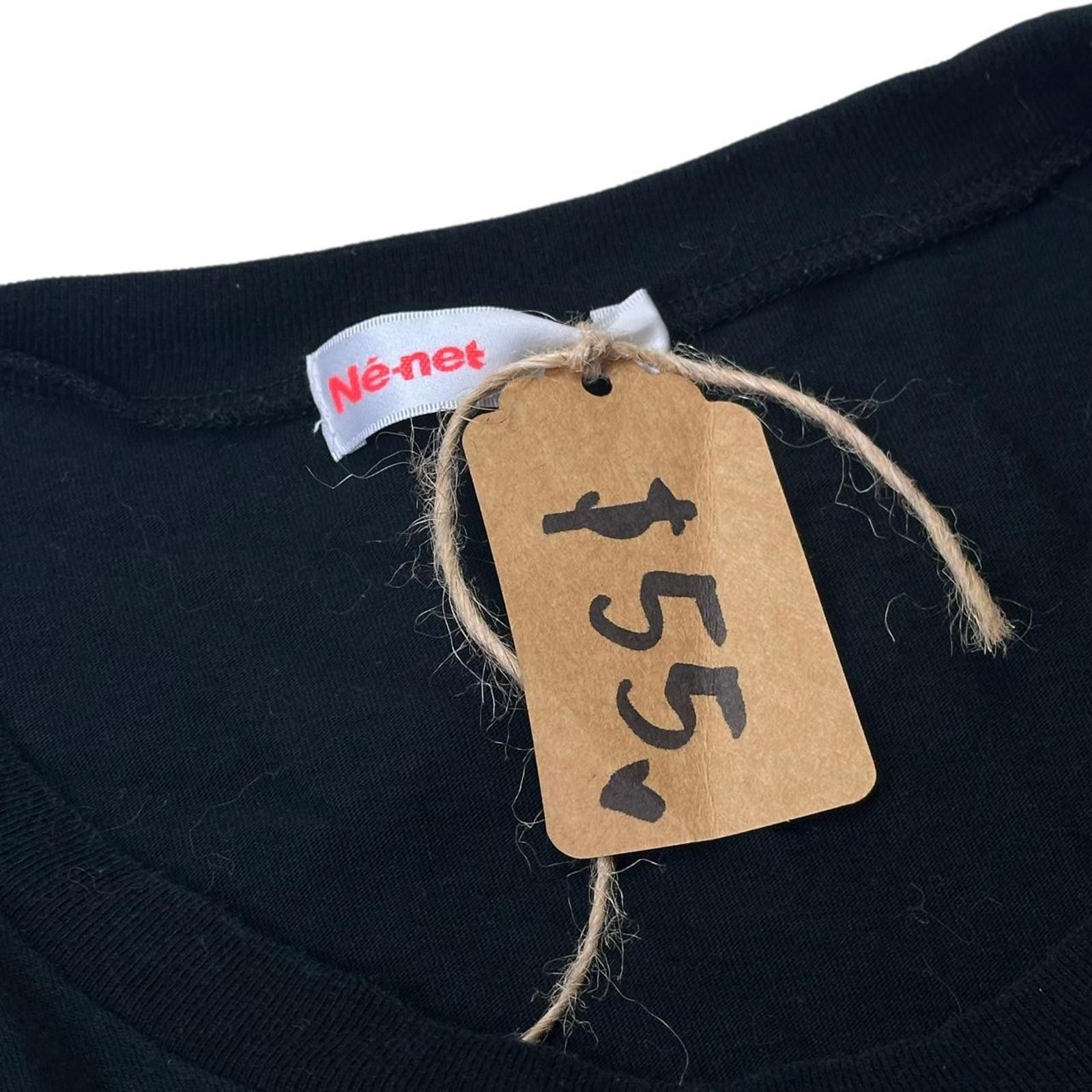 Issey Miyake Issey Miyake Women's Black Tshirt Size ONE SIZE - 2 Thumbnail