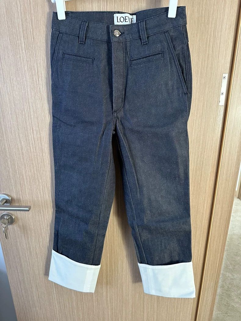 Loewe Loewe Classic Cuffed Hem Denim Jeans - dmc Size US 34 / EU 50 - 1 Thumbnail
