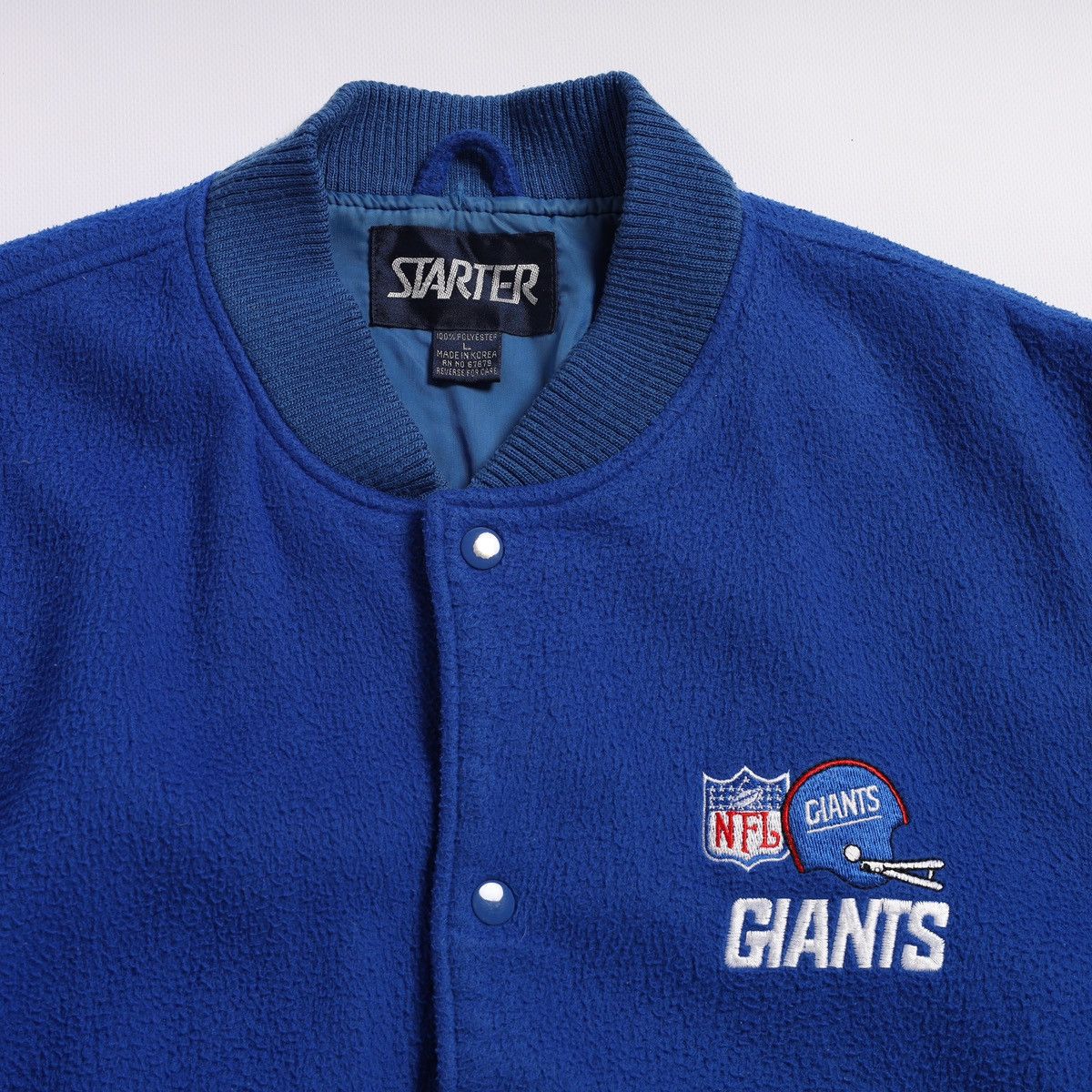NFL Starter Giants Fleece Bomber Jacket Vintage Size US L / EU 52-54 / 3 - 8 Thumbnail