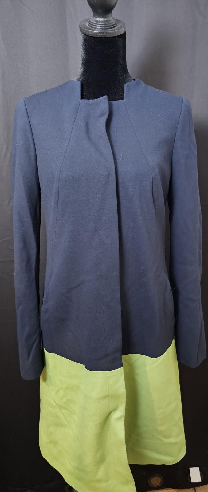 Other W by Worth Dress Jacket Blue & Green Womens Size 4 Two-Tone Size S / US 4 / IT 40 - 1 Thumbnail