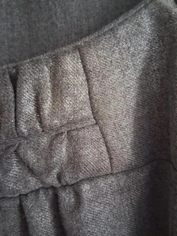 Maje Maje Metallic Grey Blouse Pleated Chest – Size XS Size XS / US 0-2 / IT 36-38 - 3 Thumbnail