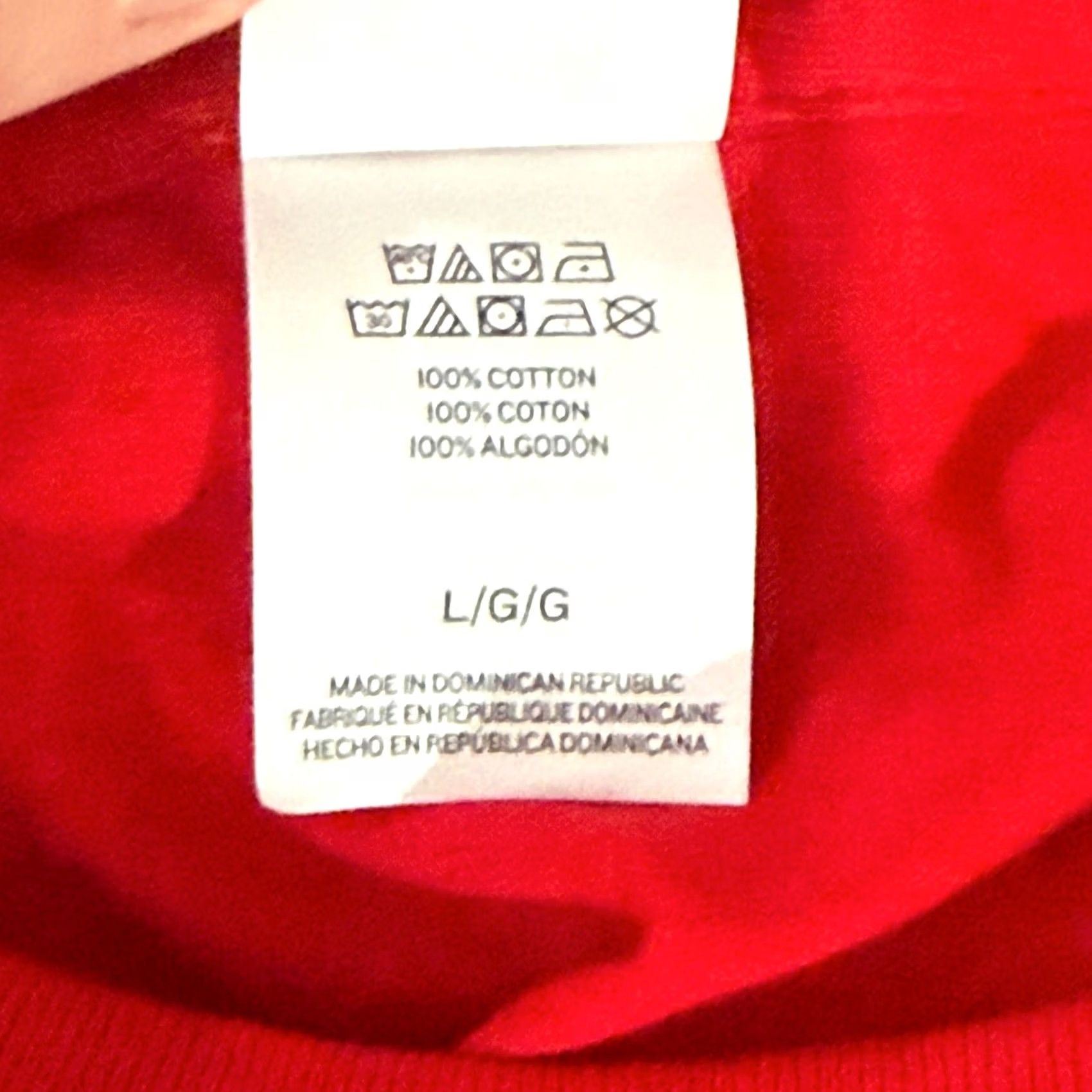 Hanes Hanes Mens Large 2 Pack T-Shirt Red Solid Cotton Crew Neck Basic Tee Multipack Shirt Mens Red Solid Cotton Crew Neck Tee 2 Pack Size US L / EU 52-54 / 3 - 5 Thumbnail