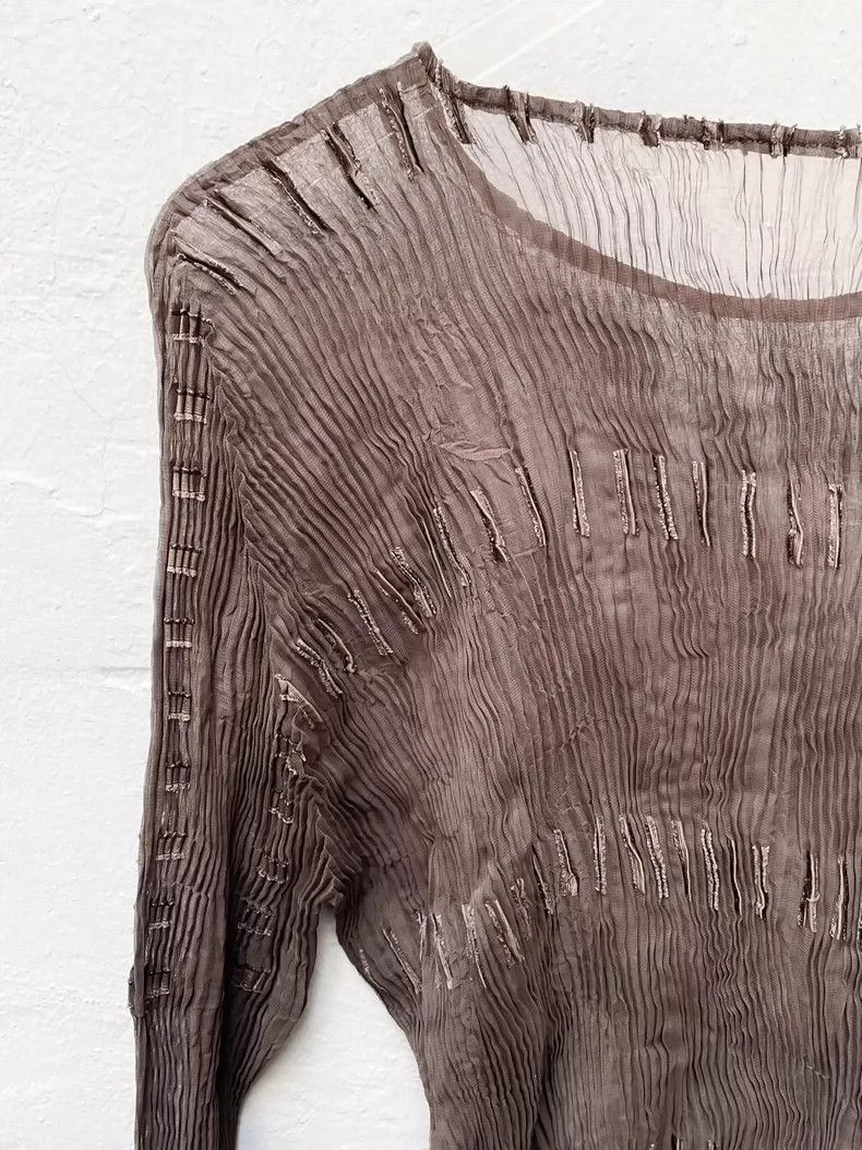 Issey Miyake Issey Miyake Mainline wicker pleated long sleeve 2504-Nexta Size US L / EU 52-54 / 3 - 8 Thumbnail