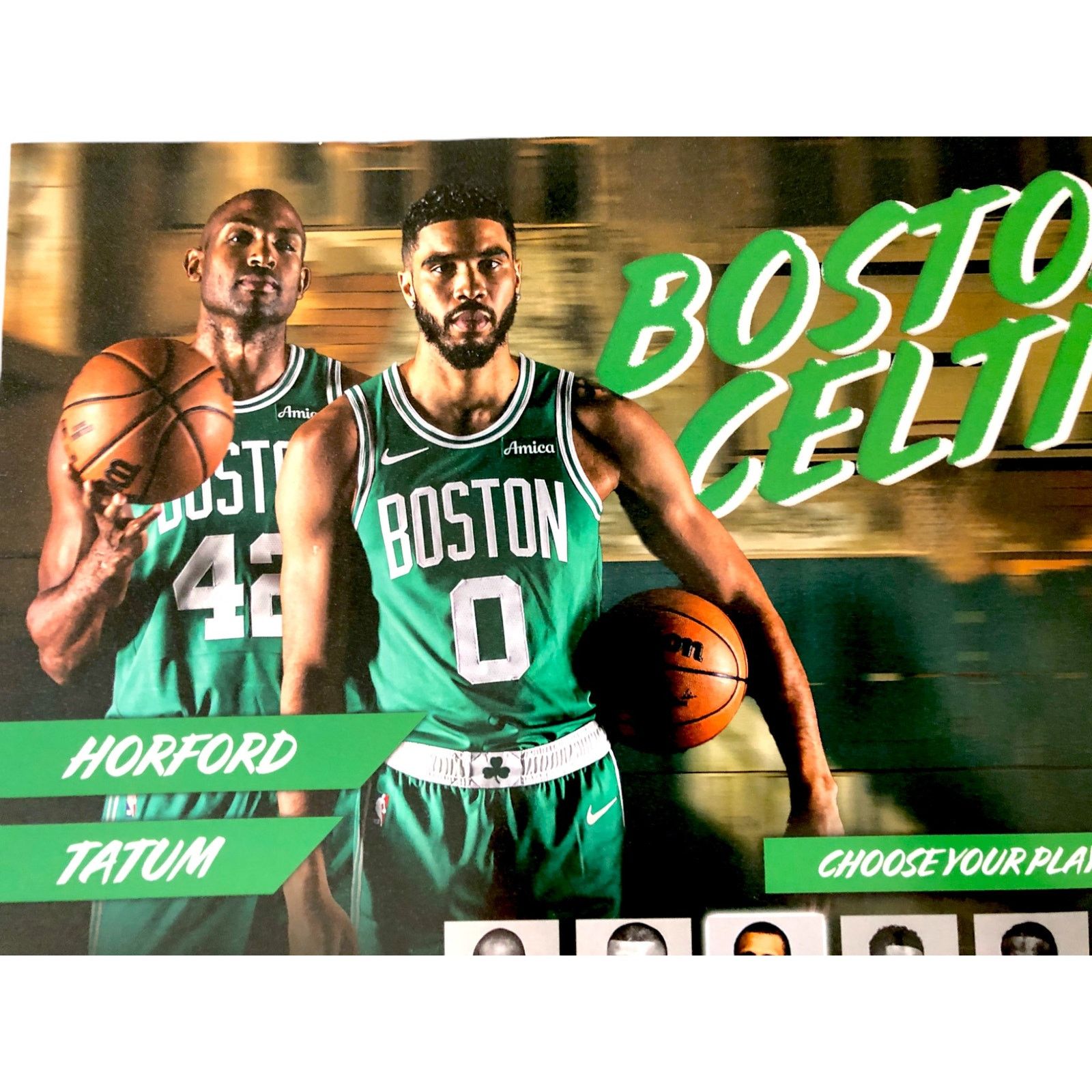 NBA Boston Celtics v San Antonio Spurs Authentic Fan Poster Size ONE SIZE - 3 Thumbnail