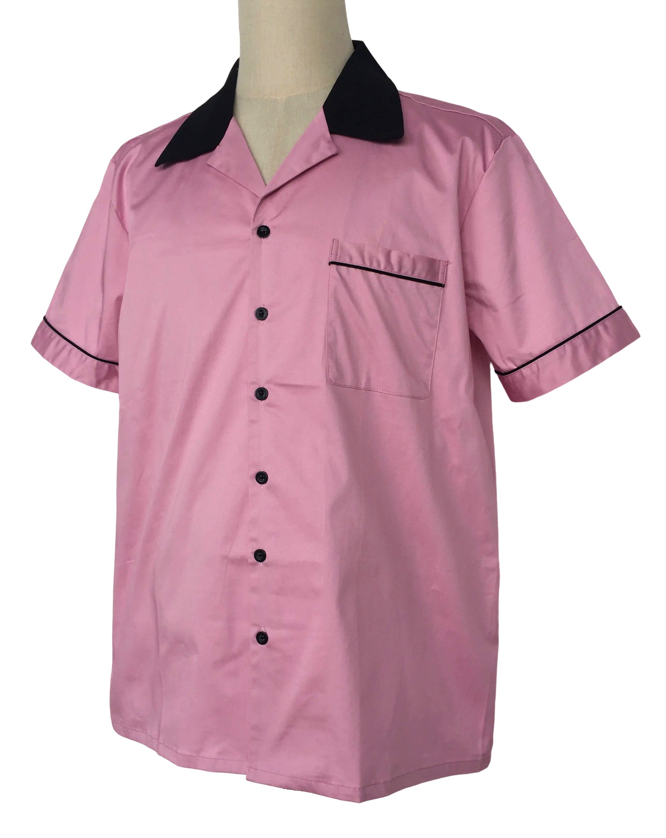 Other Pink-Short Sleeve Bowling Shirts Pocket Casual Clothing Size US L / EU 52-54 / 3 - 2 Thumbnail