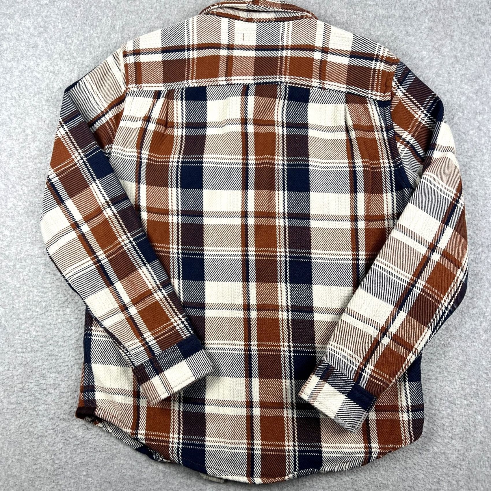 Outerknown Outerknown Blanket Shirt Brown Plaid Shacket Long Sleeve Button Flannel Medium Casual Workwear Outdoor Men Size US M / EU 48-50 / 2 - 2 Thumbnail