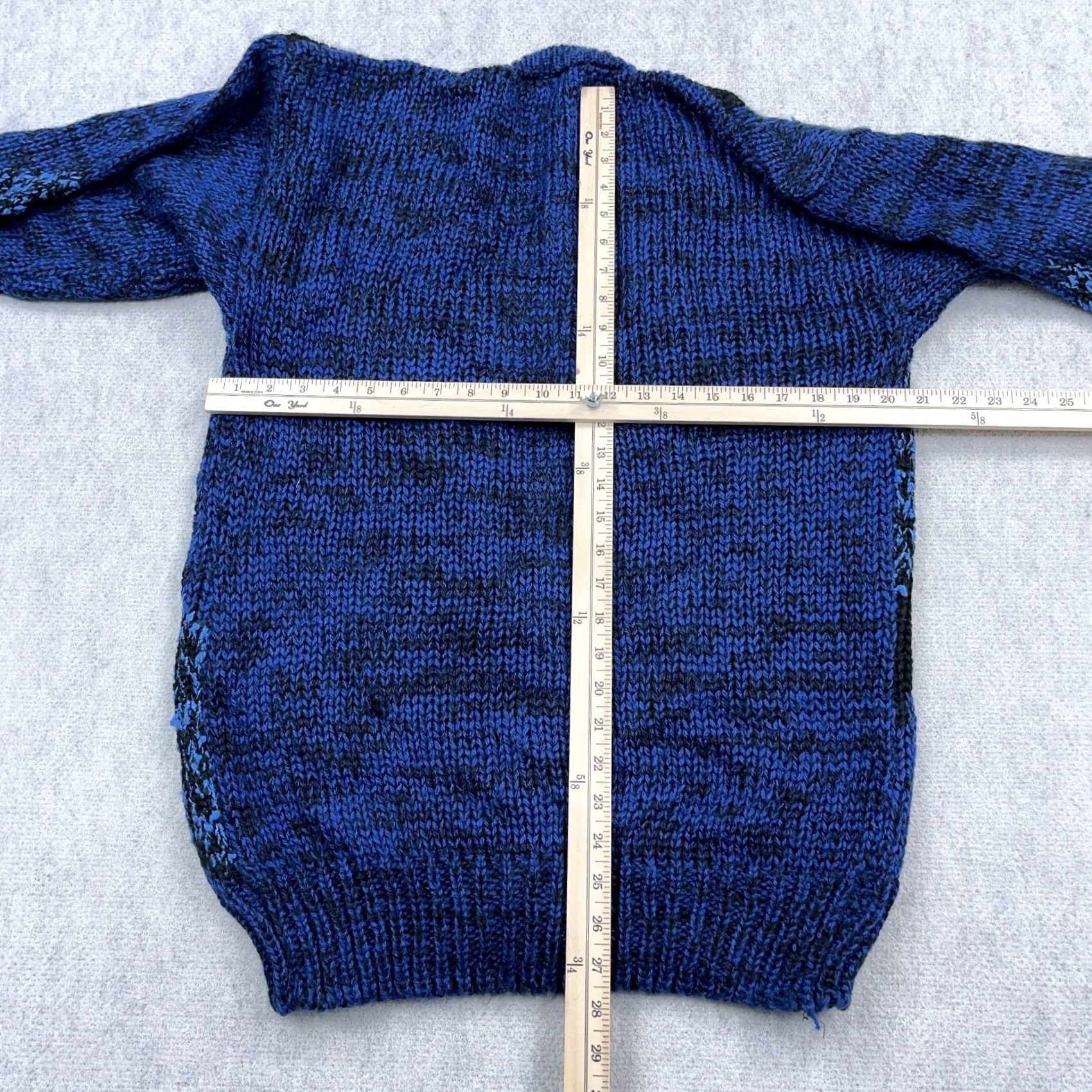 Fortela Vintage Forte Geometric Cardigan Sweater Men M Blue 90s 80s Classic Preppy Teacher American Knit Full Zip Buttons Logo Size US M / EU 48-50 / 2 - 4 Thumbnail