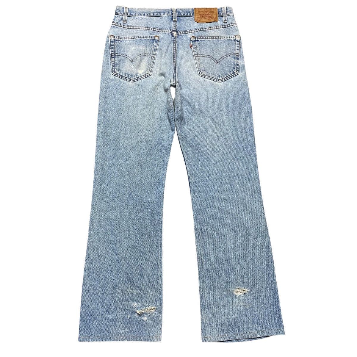 Vintage 90s Levis 517 Flare Jeans Distressed