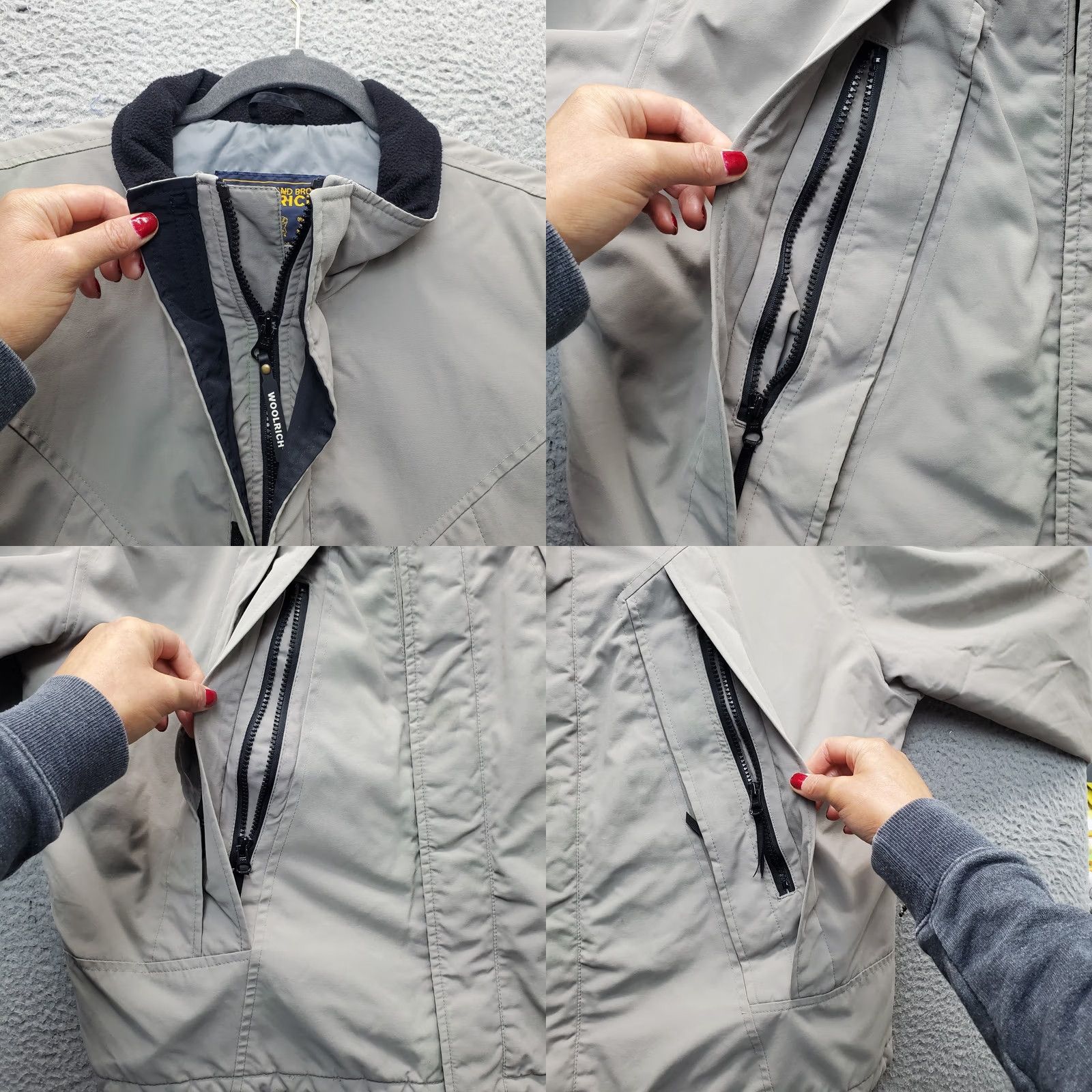 Vintage Vintage Woolrich Mens 2X Brown Zip Up Windbreaker Jacket Shirt Size US XXL / EU 58 / 5 - 8 Thumbnail