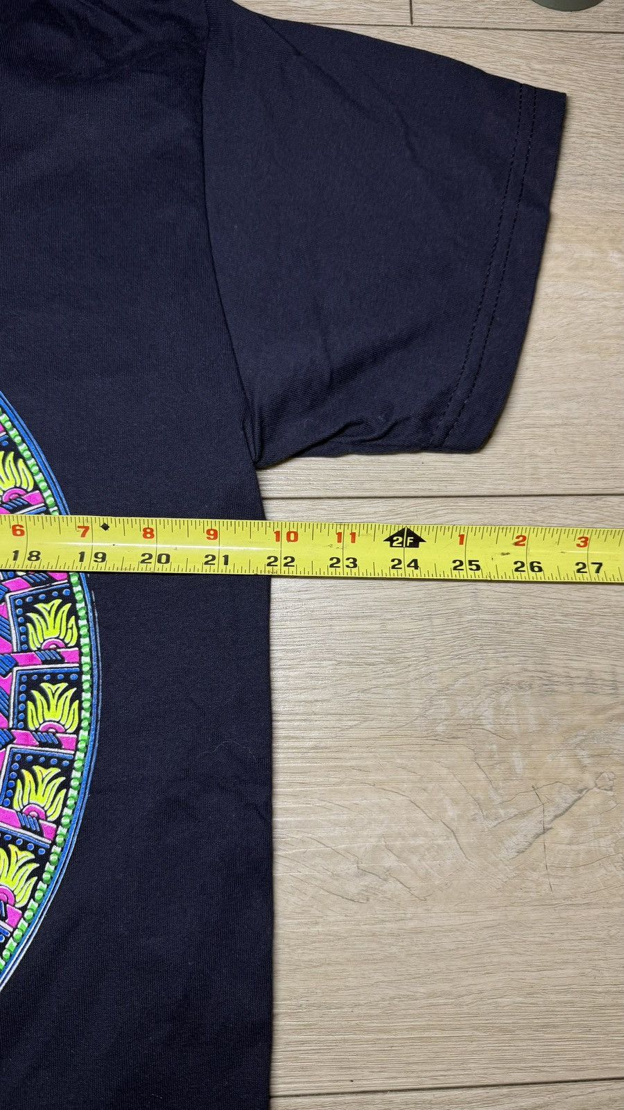 Other Y2K 2000s Aztec Calendar Black Light Mexico Shirt Size US L / EU 52-54 / 3 - 7 Thumbnail