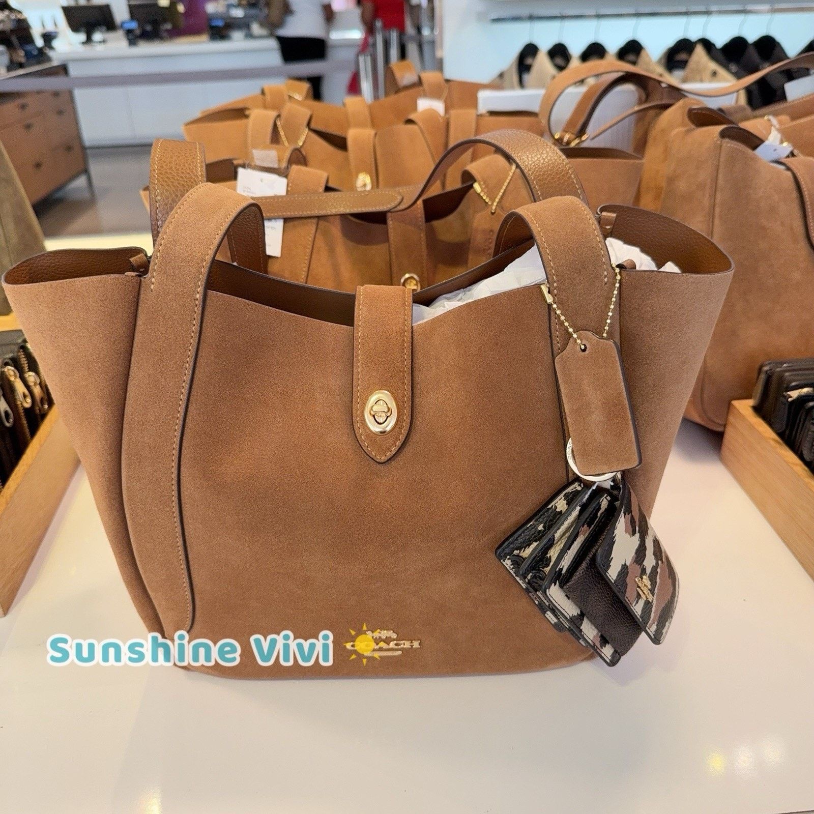 Coach NWT Bundle COACH Klare Bag Charm CCE82 & CCC76 Hadley Tote Size ONE SIZE - 1 Thumbnail