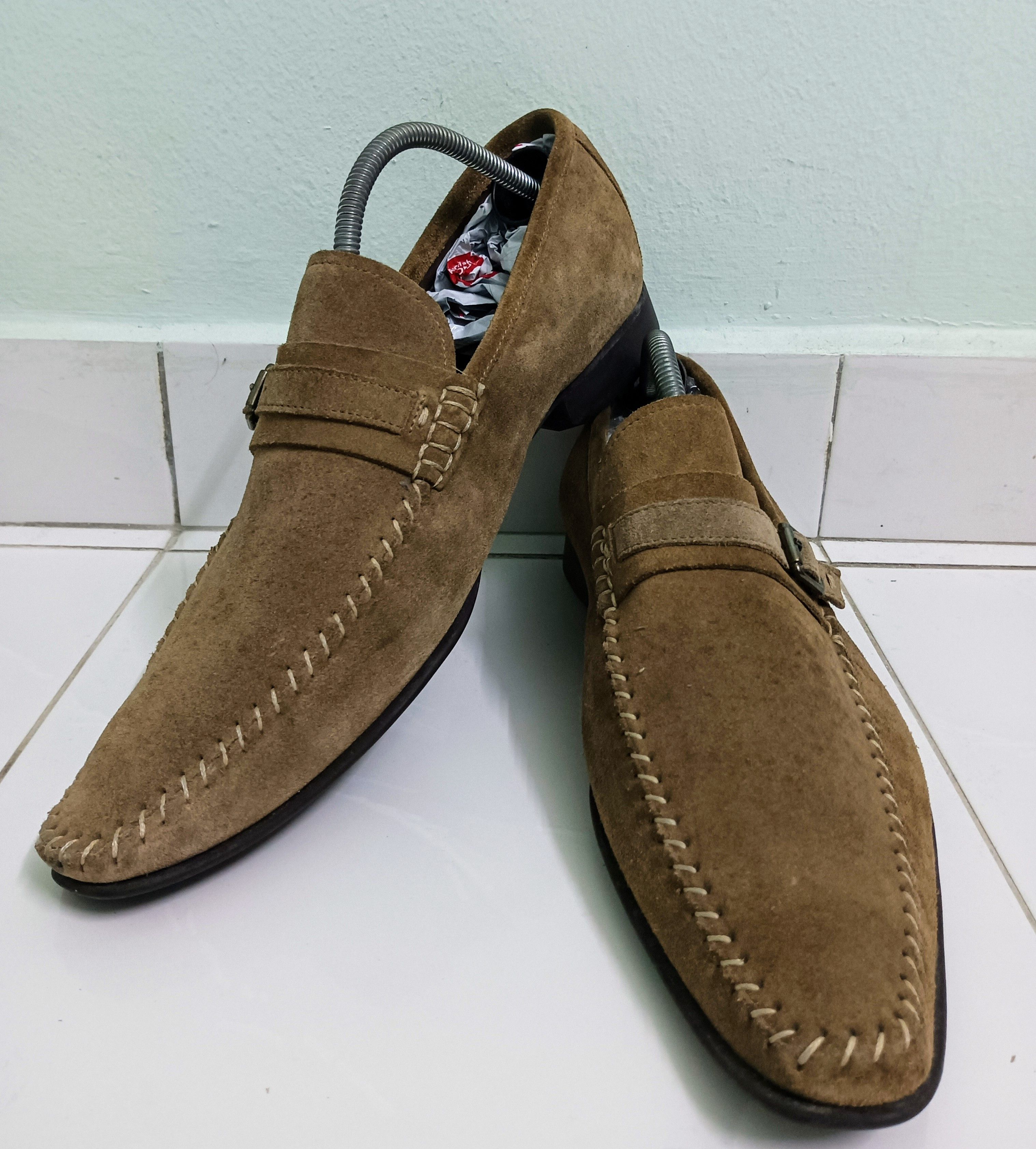 Zara ZARA Suede leather slip-on (Fit cutting type A foot) Size US 11 / EU 44 - 2 Thumbnail