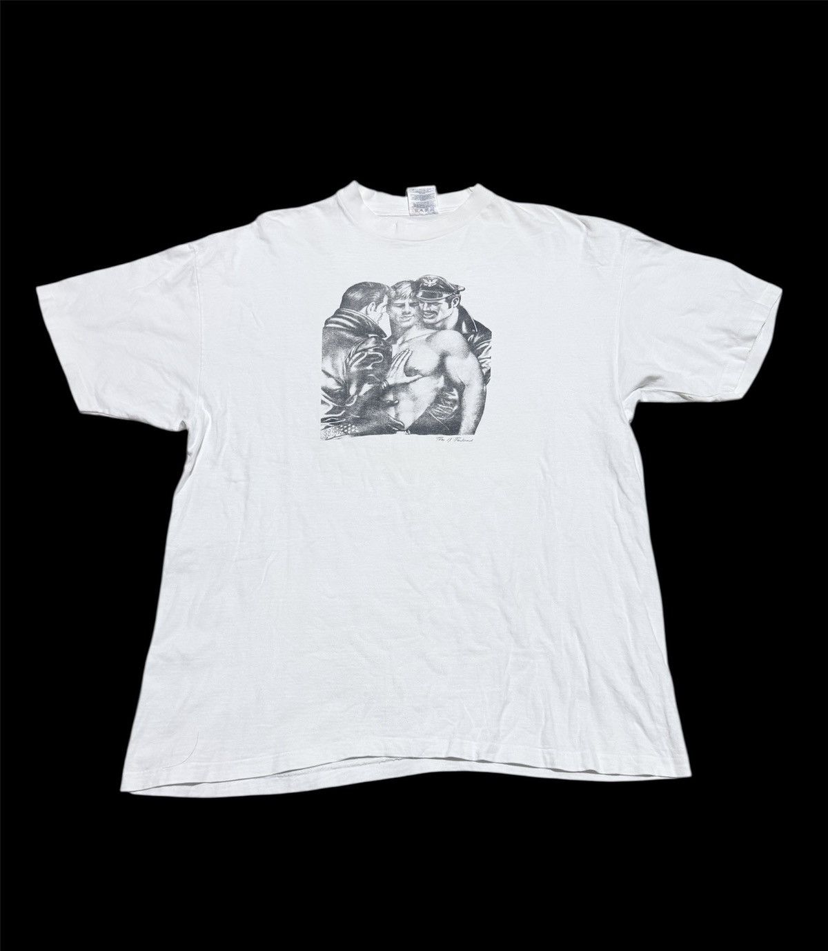 Vintage Vtg 90s Tom of finland art kissing booth Size US XL / EU 56 / 4 - 1 Thumbnail