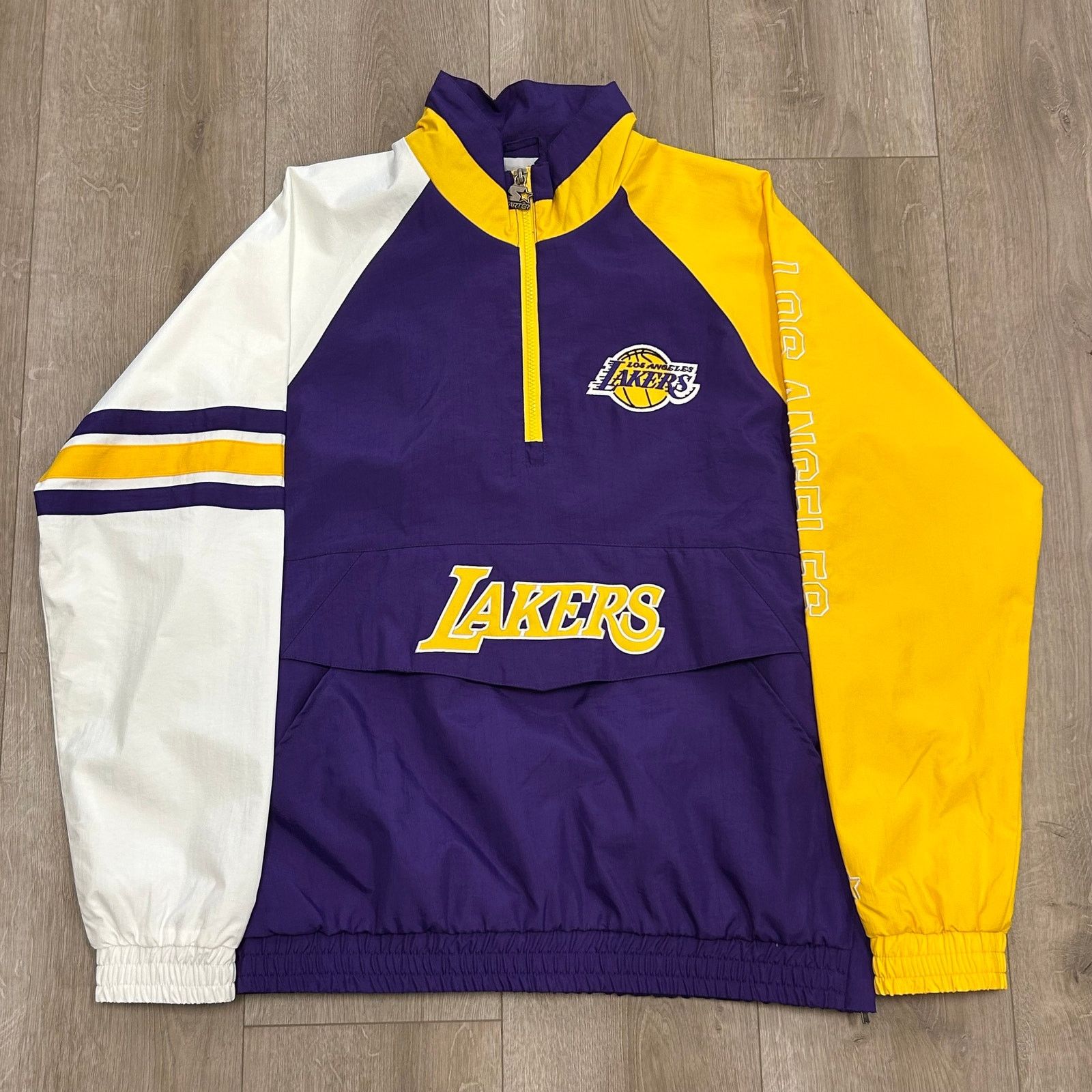 Starter Los Angeles Lakers Starter Elite Half Zip Pullover Jacket Size US M / EU 48-50 / 2 - 1 Thumbnail