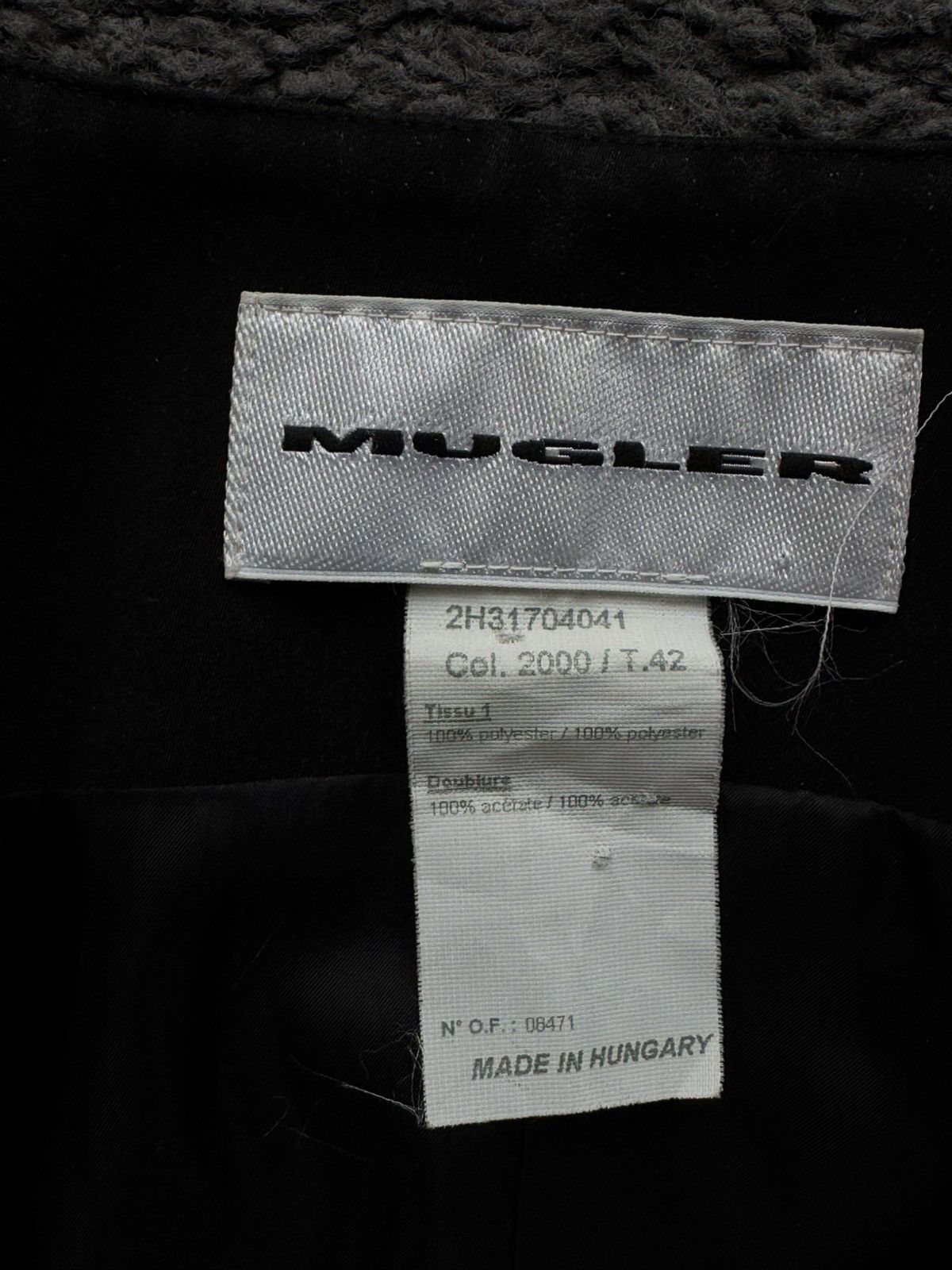 Mugler Mugler 1990s black short jacket Archive Size M / US 6-8 / IT 42-44 - 8 Thumbnail