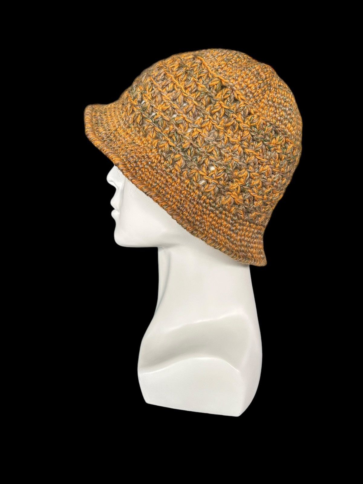 Japanese Brand × Kapital × Vintage Crochet Knitted Handmade Bucket Hats ☠️☠️ Size ONE SIZE - 2 Thumbnail