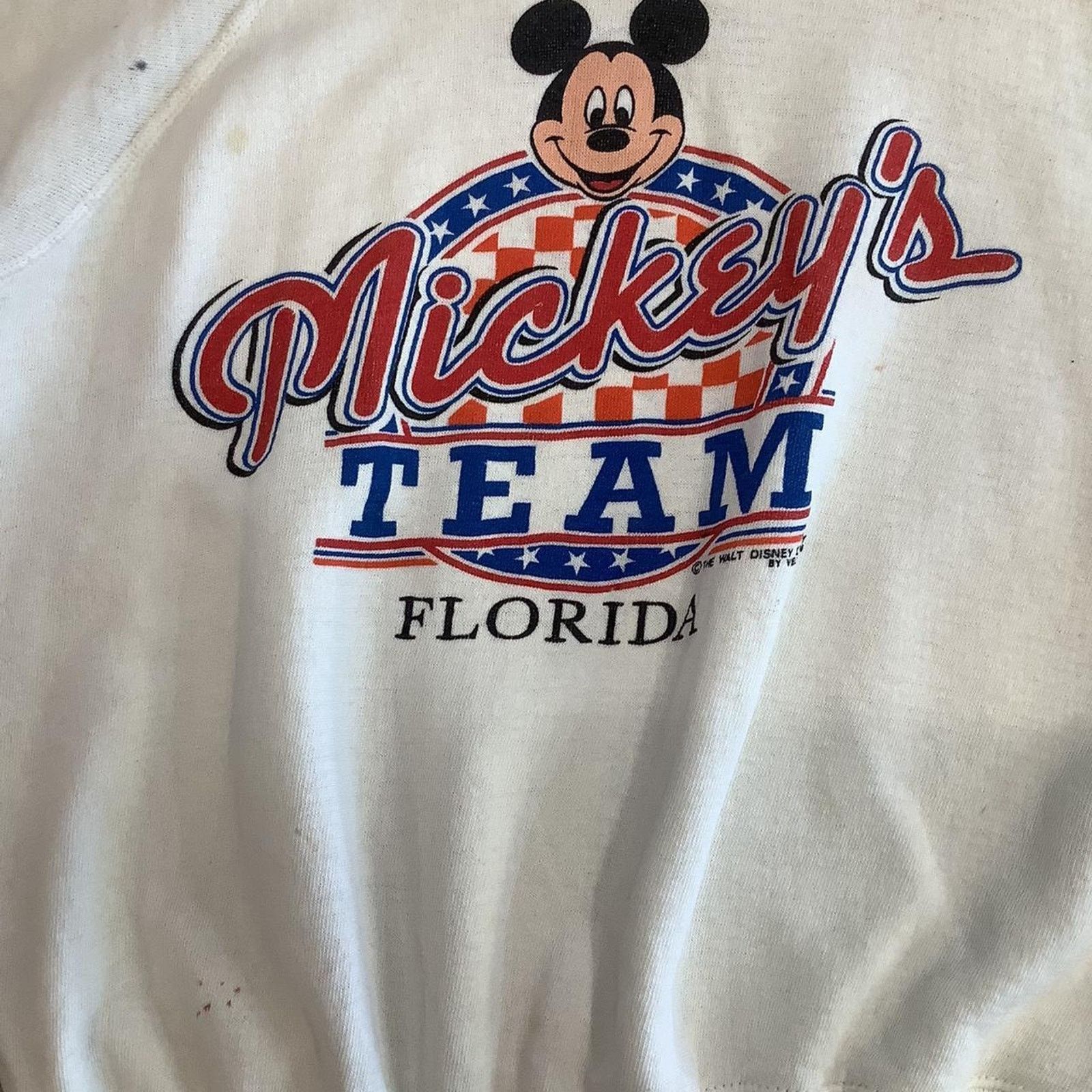 Velva Sheen Vintage 90s Mickeys Team Florida Crewneck Sweatshirt Size L / US 10 / IT 46 - 3 Thumbnail