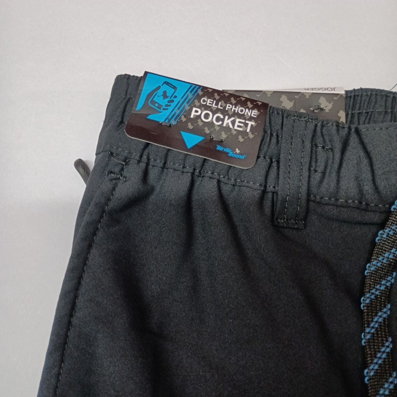 Other Birdie Bound Golf Joggers Men's S Black Stretch Drawstring Size US 29 - 8 Thumbnail