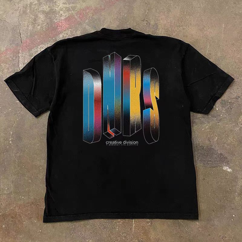 Japanese Brand Black Loose Street Hip Hop Print Short Sleeve T-Shirt Size US M / EU 48-50 / 2 - 1 Thumbnail
