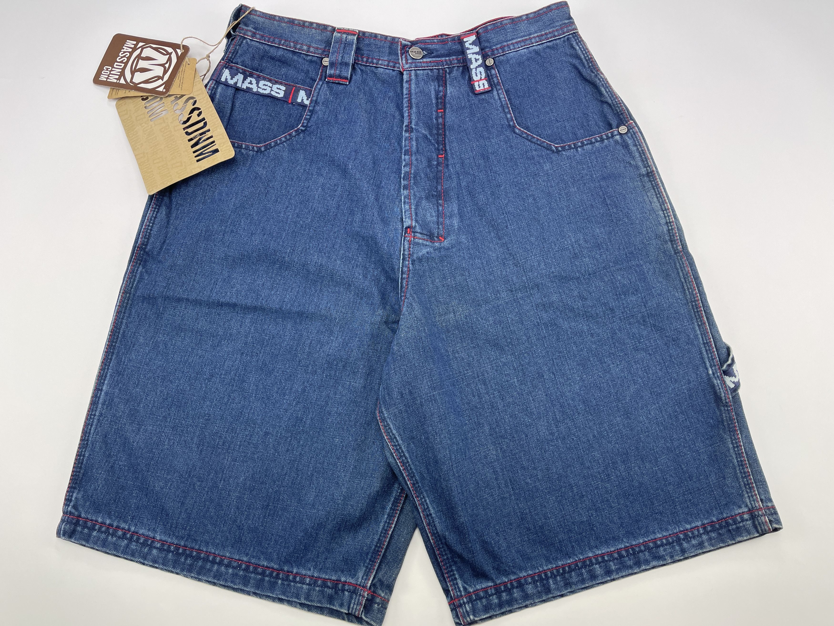 Vintage Mass DNM jeans shorts, vintage hip hop, 90s, skater, size 34 Size US 34 / EU 50 - 7 Thumbnail