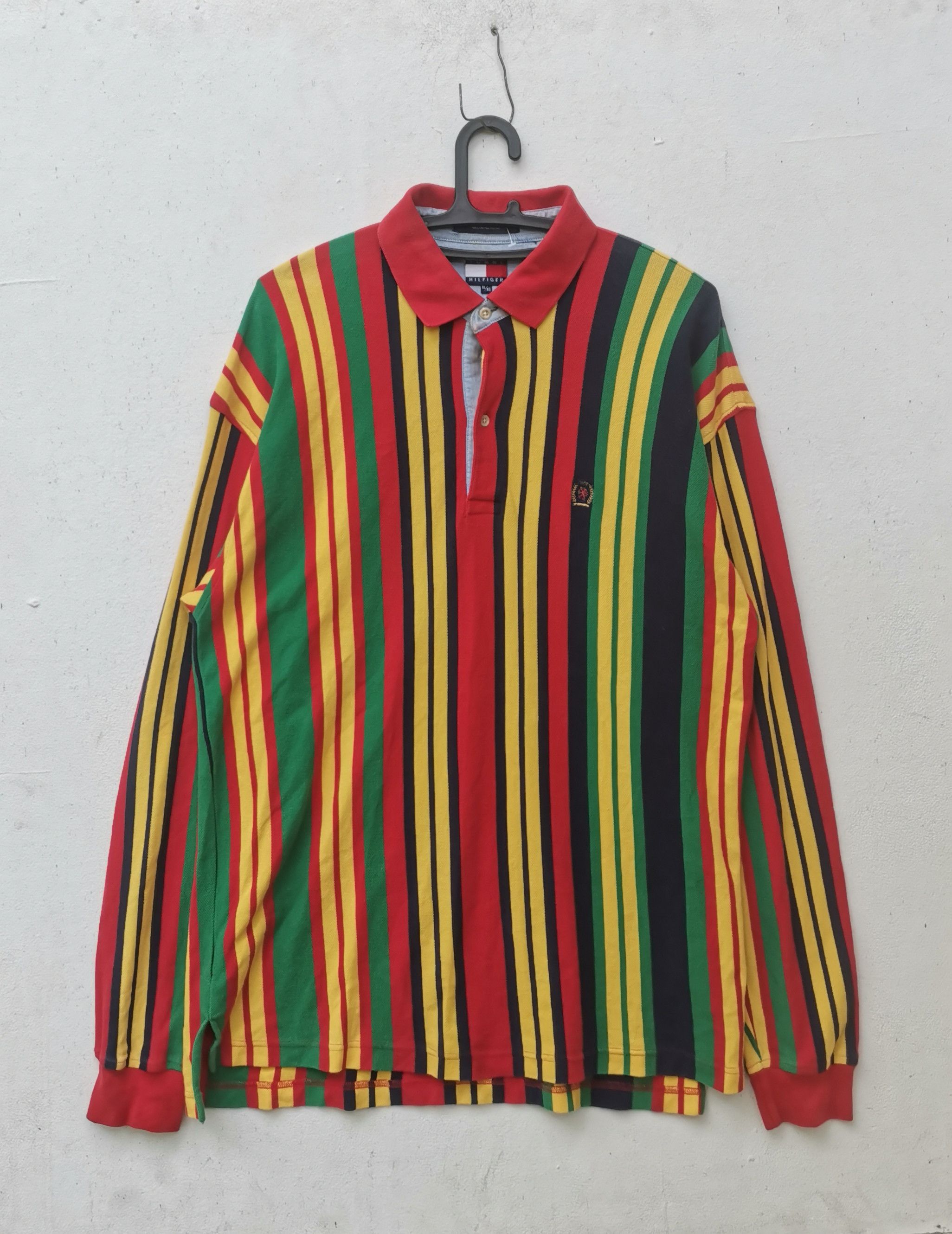 Tommy Hilfiger × Vintage Rare vintage Tommy Hilfiger polos Long sleeve Size US XL / EU 56 / 4 - 1 Thumbnail