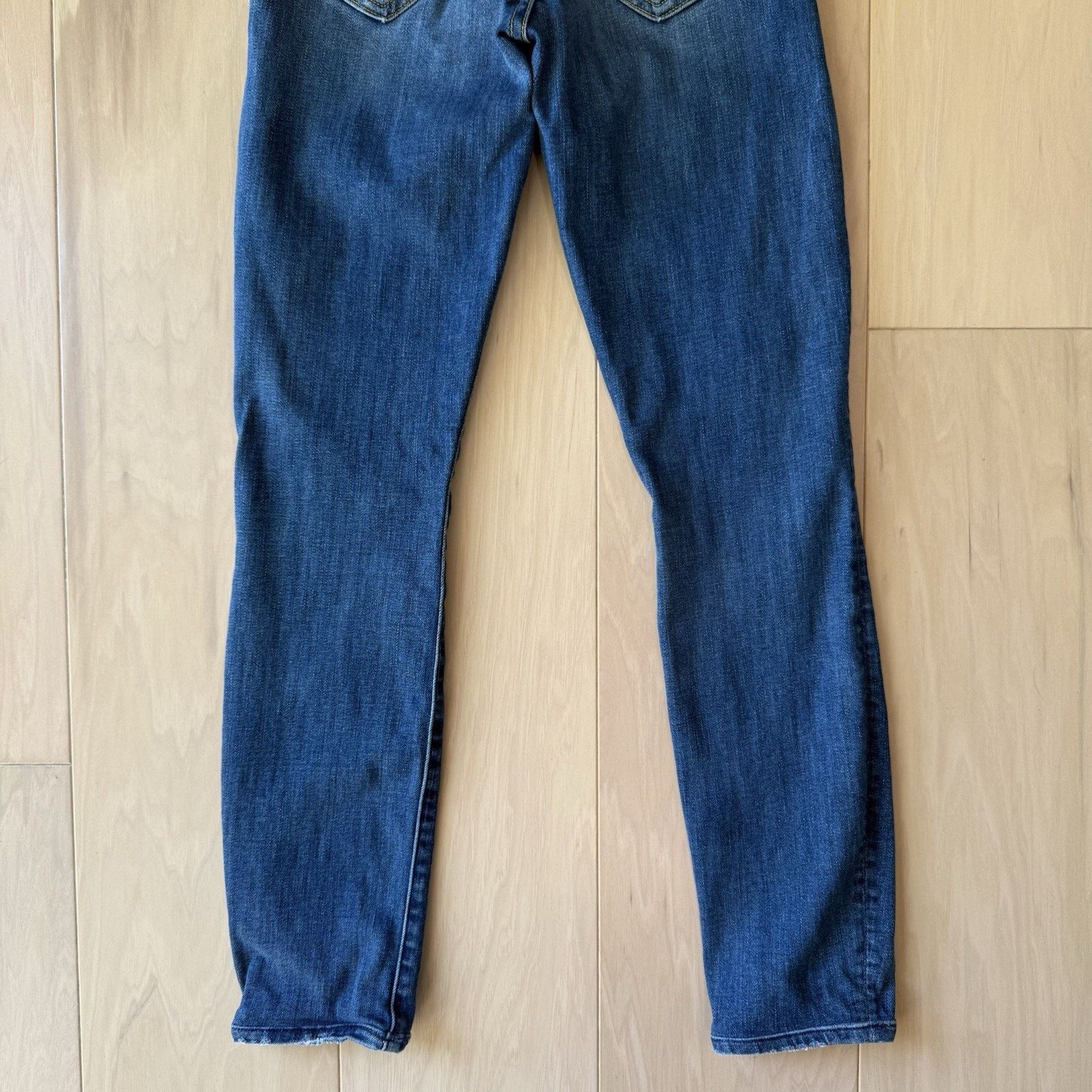 MOTHER Mother The Looker Jeans Women's 26 Blue Low Rise Glam Size 26" / US 2 / IT 38 - 8 Thumbnail