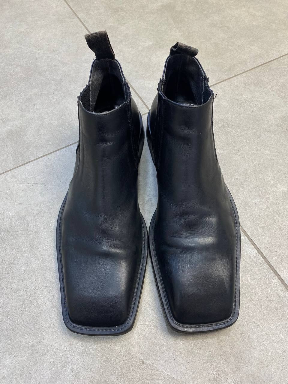 Paciotti Cesare Paciotti Leather Chelsea Ankle Square Toe Boots Size US 10 / EU 43 - 4 Thumbnail