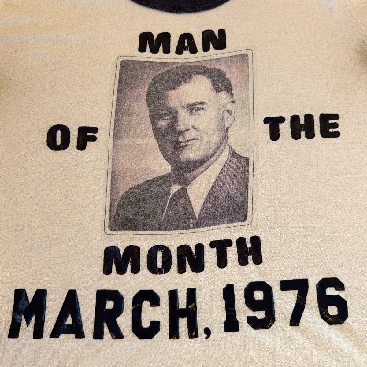 Vintage RARE 1970’S “MAN OF THE MONTH” RINGER TEE Size US M / EU 48-50 / 2 - 2 Thumbnail