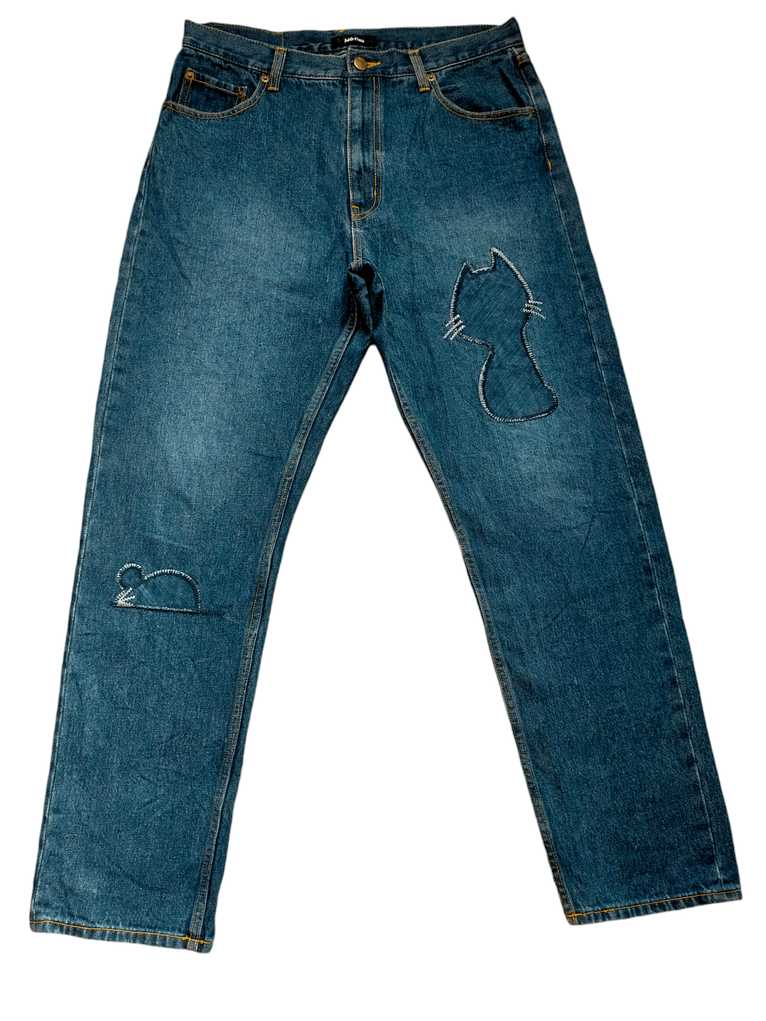 Issey Miyake × Ne-Net Ne-Net Patchwork Denim Pants Size US 32 / EU 48 - 1 Thumbnail