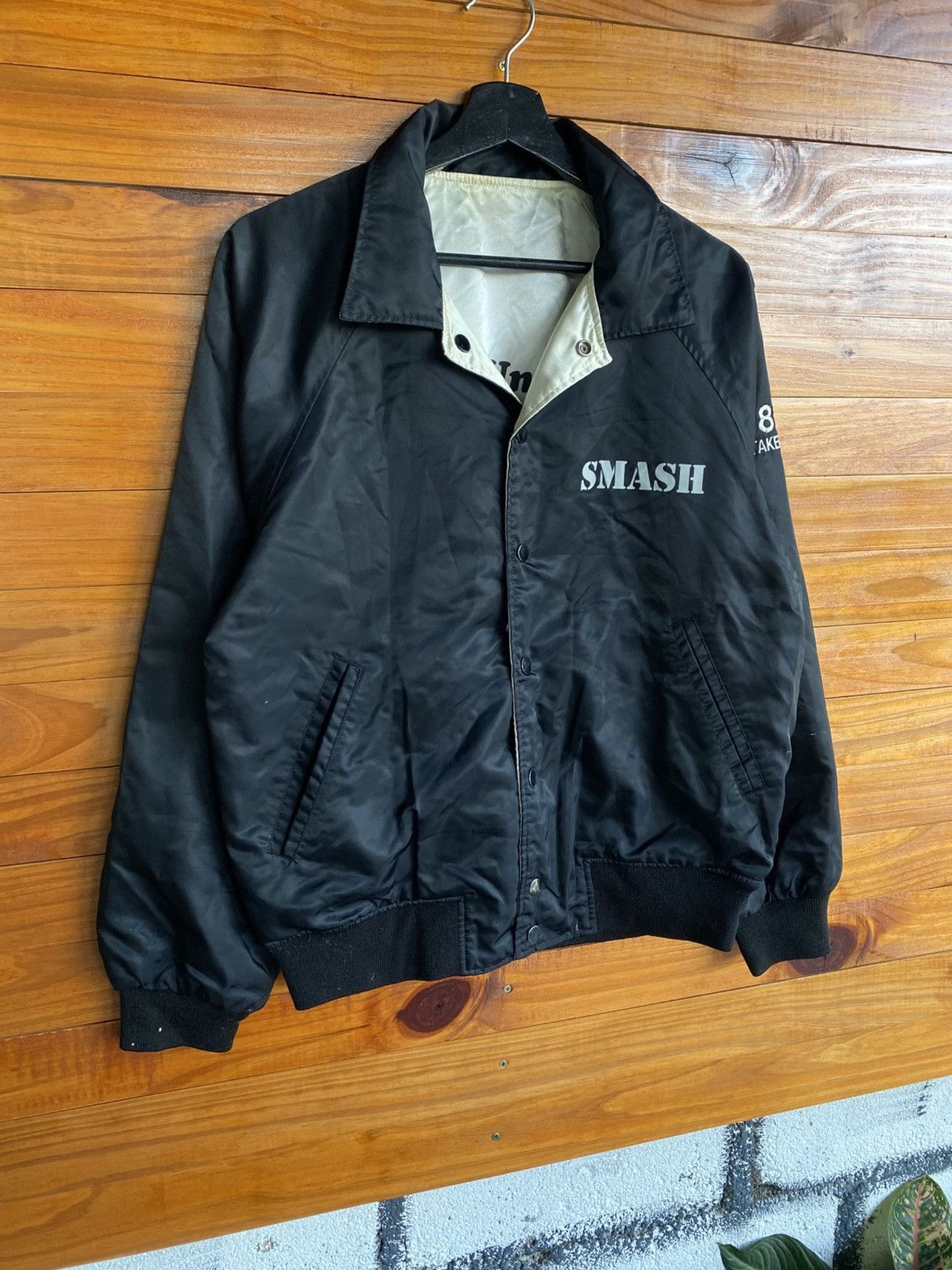 Vintage Vintage 80s Village Stone Reversible Varsity Bomber Jacket Size US L / EU 52-54 / 3 - 7 Thumbnail
