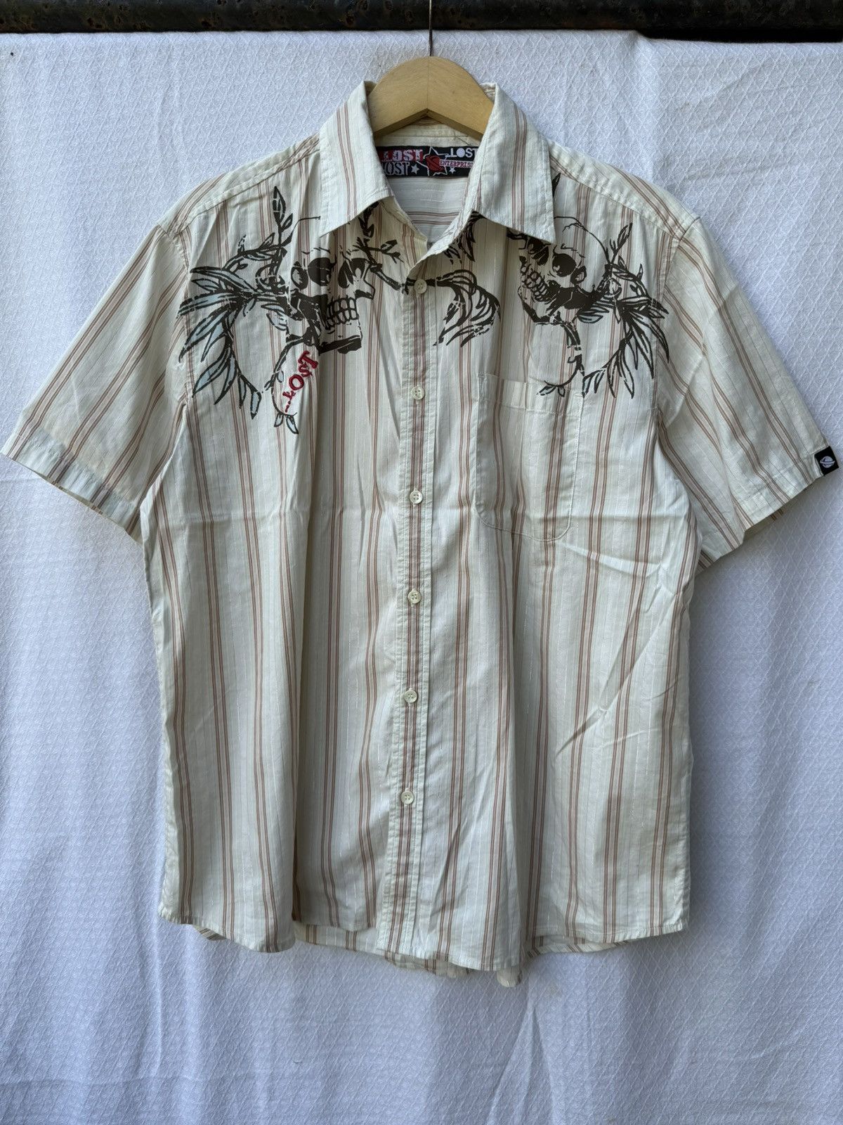 Hysteric Glamour Lost Enterprises Skull Button Shirt Size US L / EU 52-54 / 3 - 1 Thumbnail