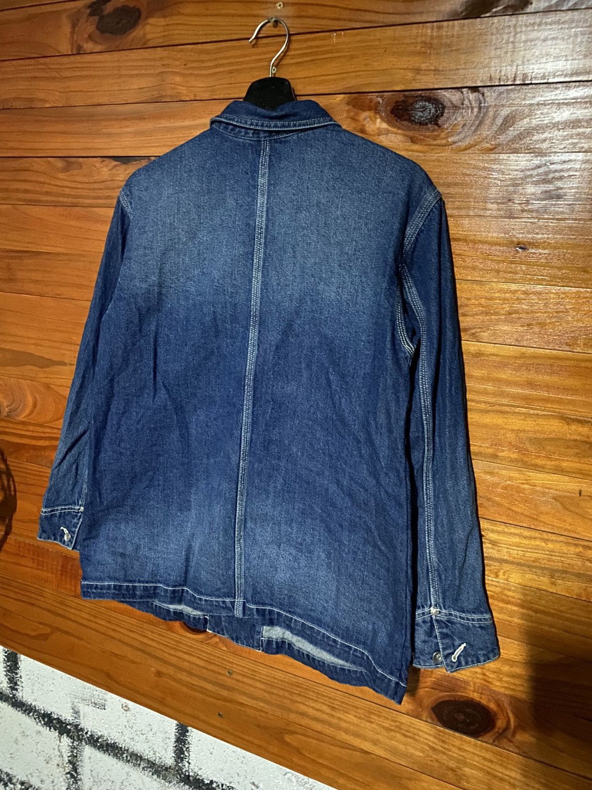 Japanese Brand Samansa Mos2 Jeans Indigo Denim Chore Jacket Workwear Style Size M / US 6-8 / IT 42-44 - 14 Thumbnail